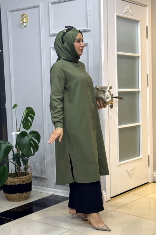 Basic Gömlek Haki