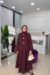 Şevval Etekli Takım Bordo