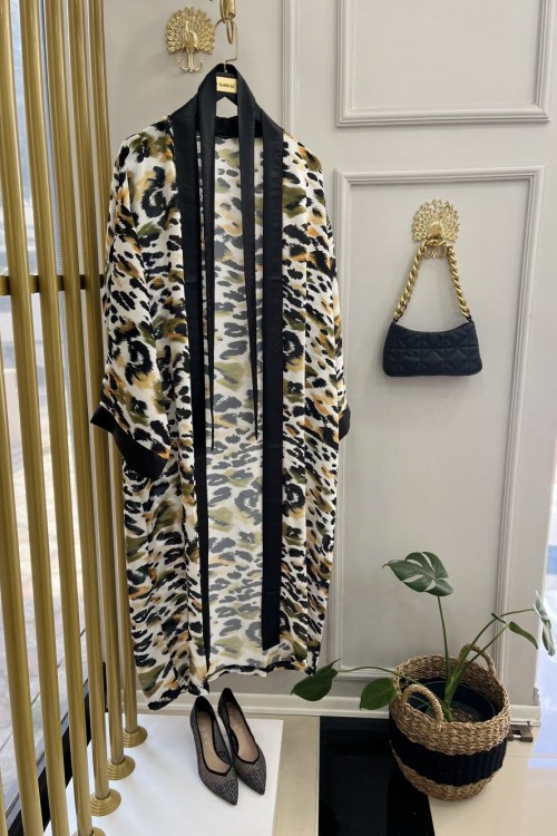 Göksu Kimono Siyah Haki
