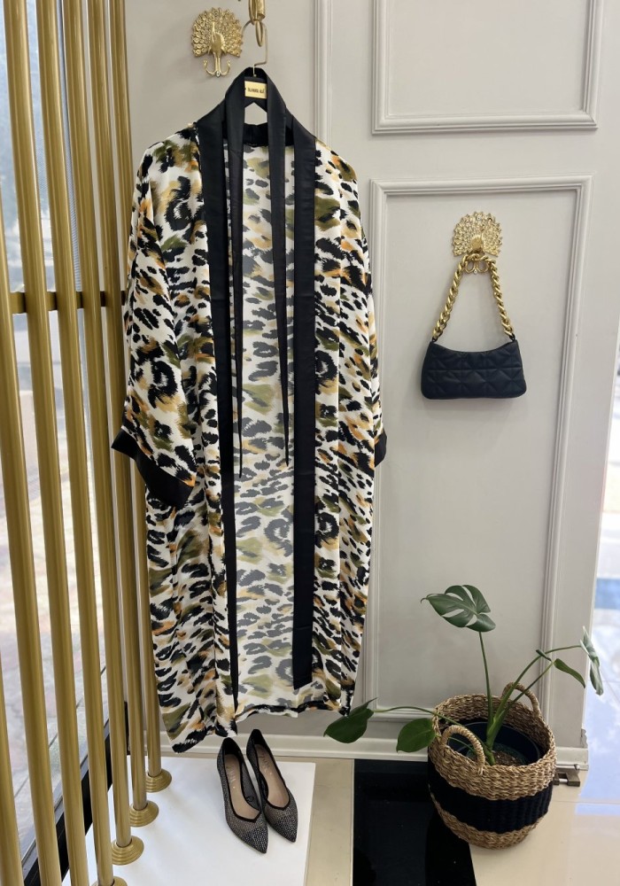 Göksu Kimono Siyah Haki