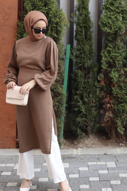 İslambol Tunik Kahverengi
