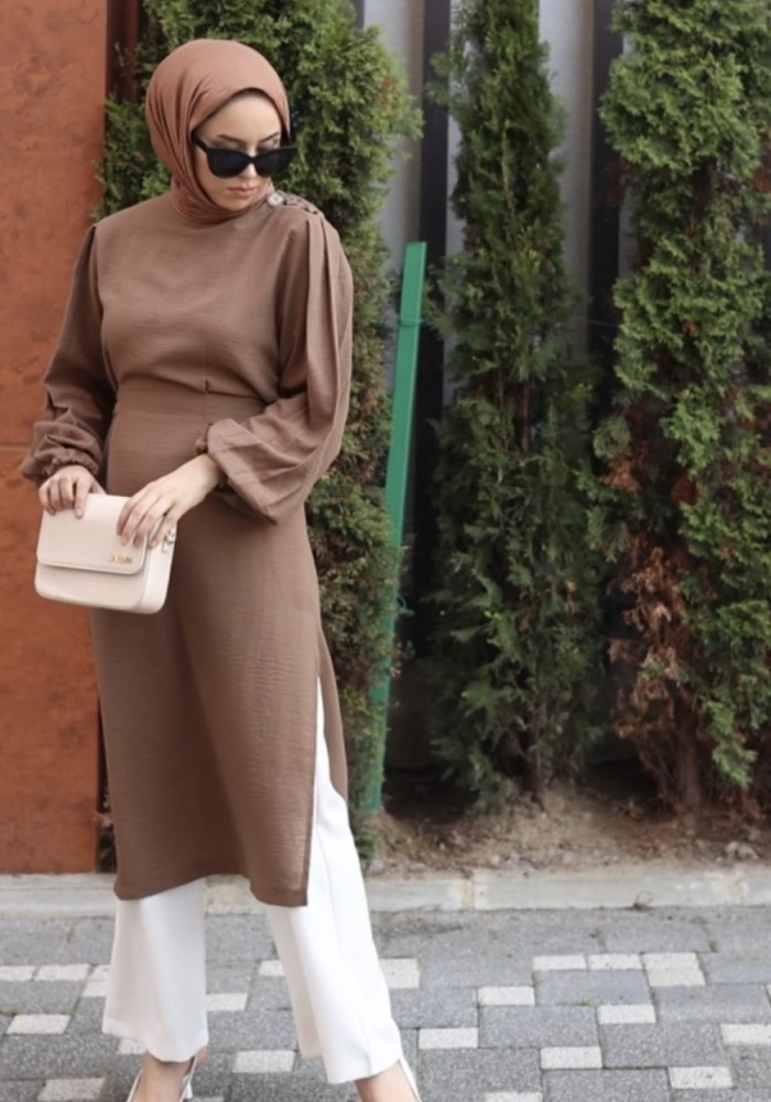 İslambol Tunik Kahverengi